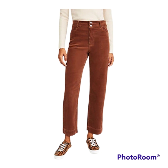 Ann Taylor Pants - Ann Taylor The Easy Straight Brown Corduroy Pants Size 16 NWOT